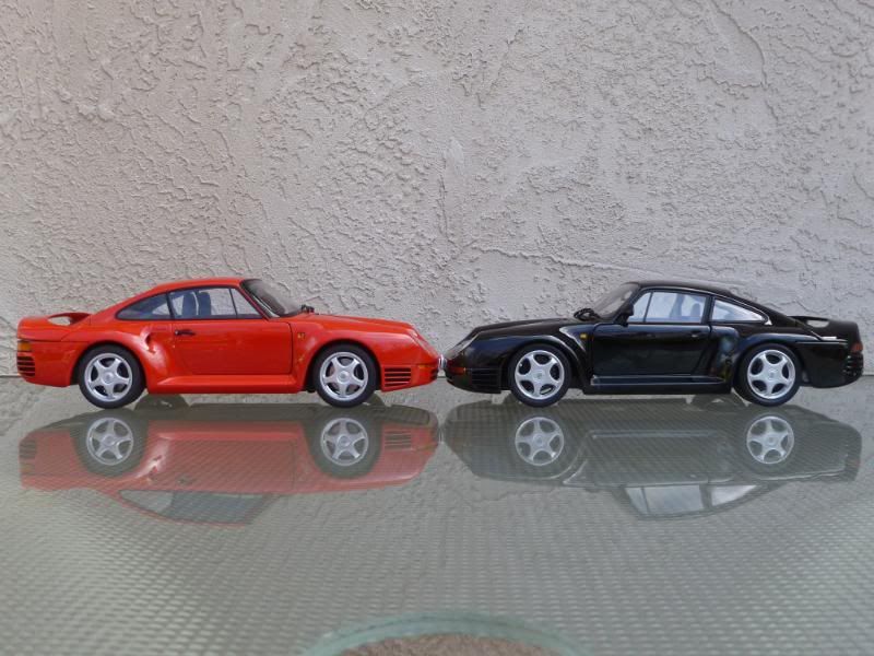 Porsche 959 ComparoAUTOart vs Exoto Motorbox